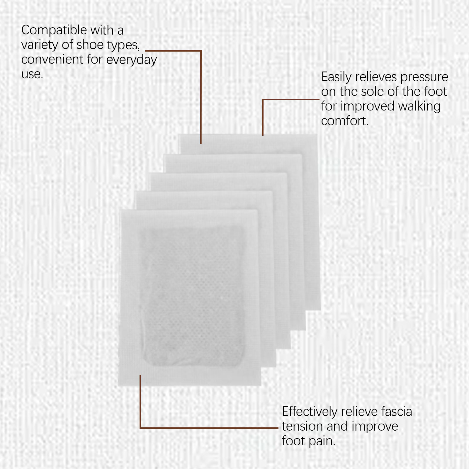 Body Care Foot Patch Daily Care Hydrating Massage Moist Smooth Mild Soft Skin Friendly Foot Skin