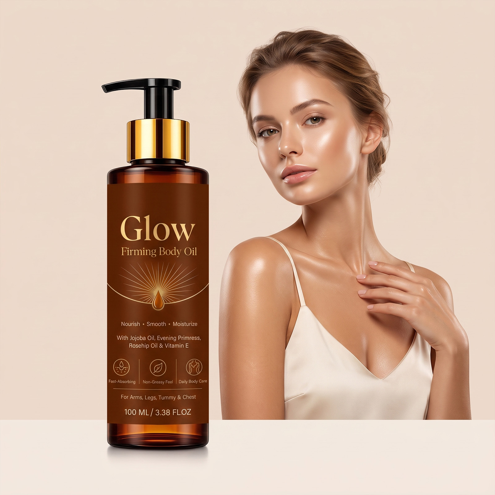 Brightening Body Care Oil Silky Smooth Hydrating Refreshing Moisturizing Gentle Skin Daily Massage Lotion