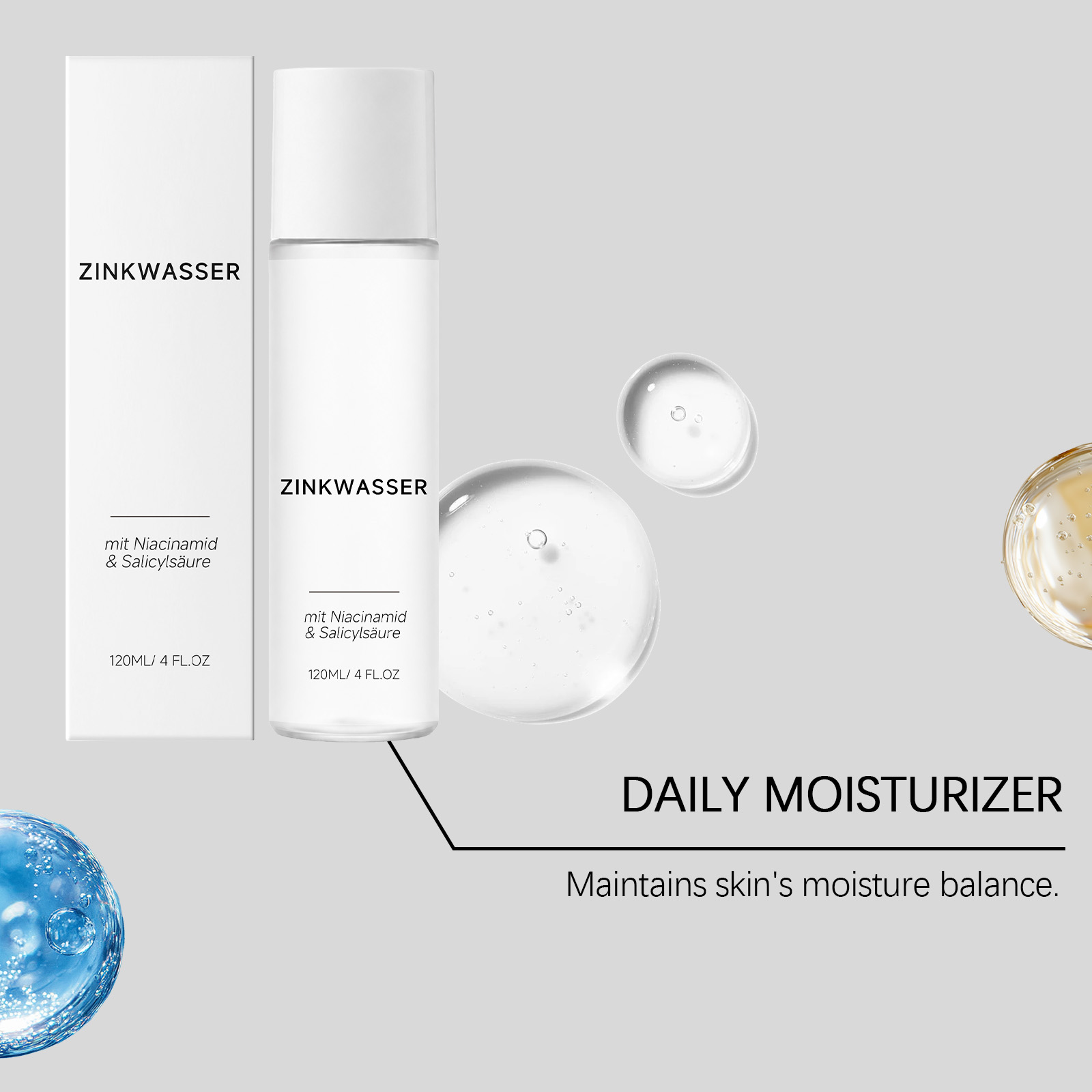 Salicylic Acid Moisturizing Facial Toner Mild Hydrating Nourish Smooth Delicate Skin Care Face
