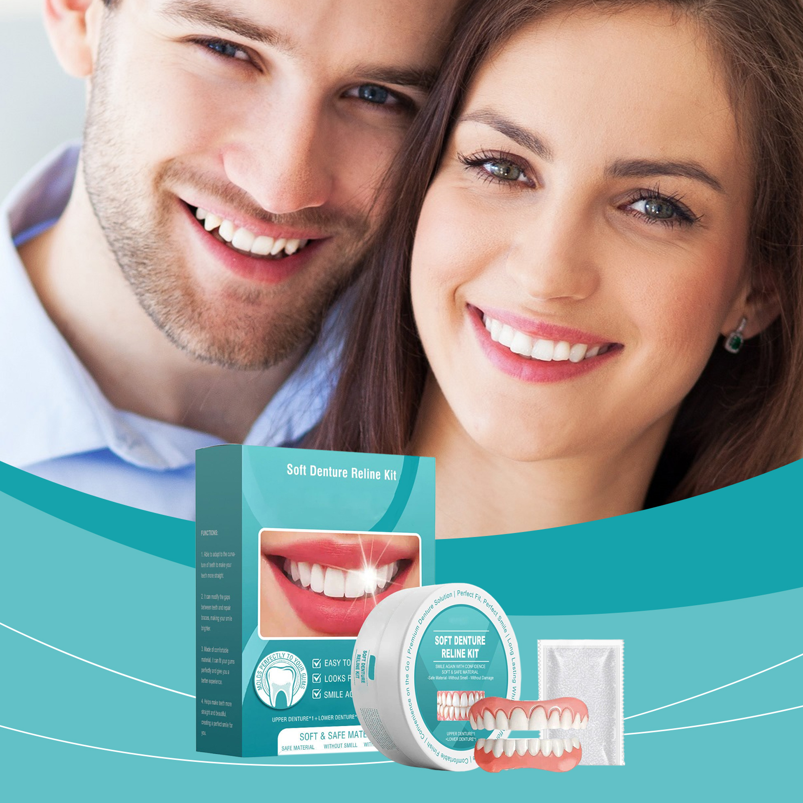 Cosmetic Teeth Veneer Set Modify Neat Comfortable Beautiful Repair Tooth Fill Gap