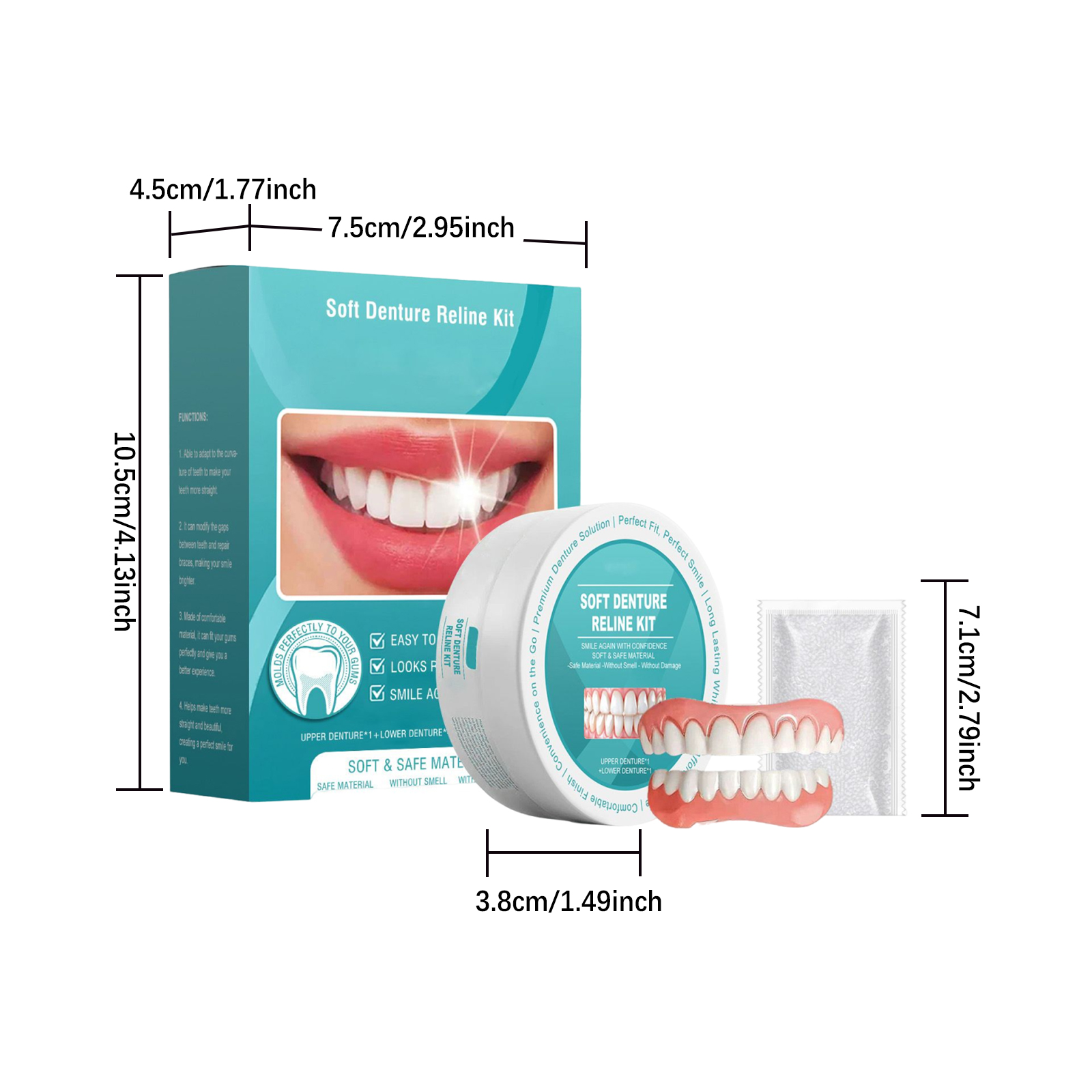 Cosmetic Teeth Veneer Set Modify Neat Comfortable Beautiful Repair Tooth Fill Gap
