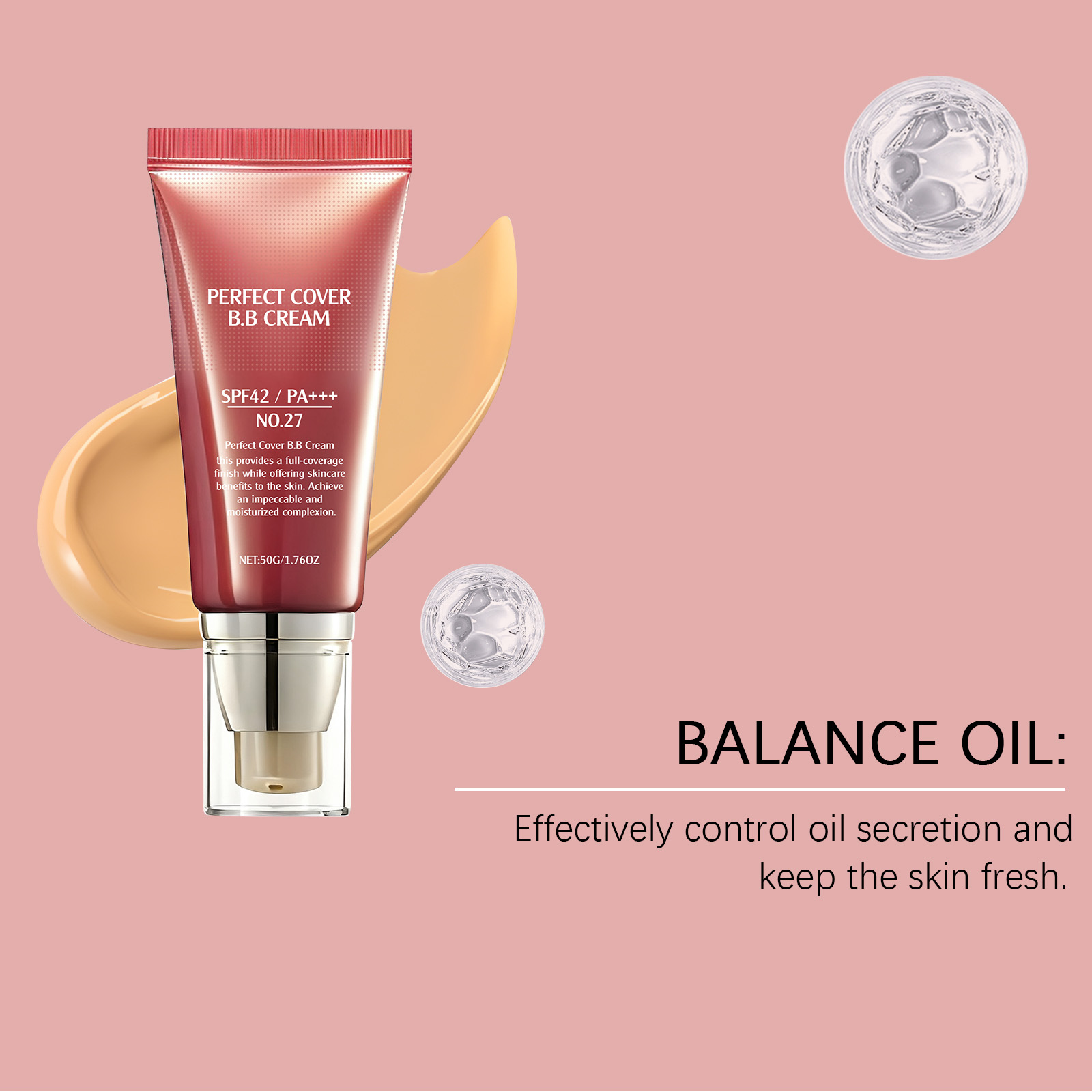 Dark Skin Soft Concealing Bb Cream Light Hydrating Bright Matte Sheer Fine Texture Moist Facial Makeup