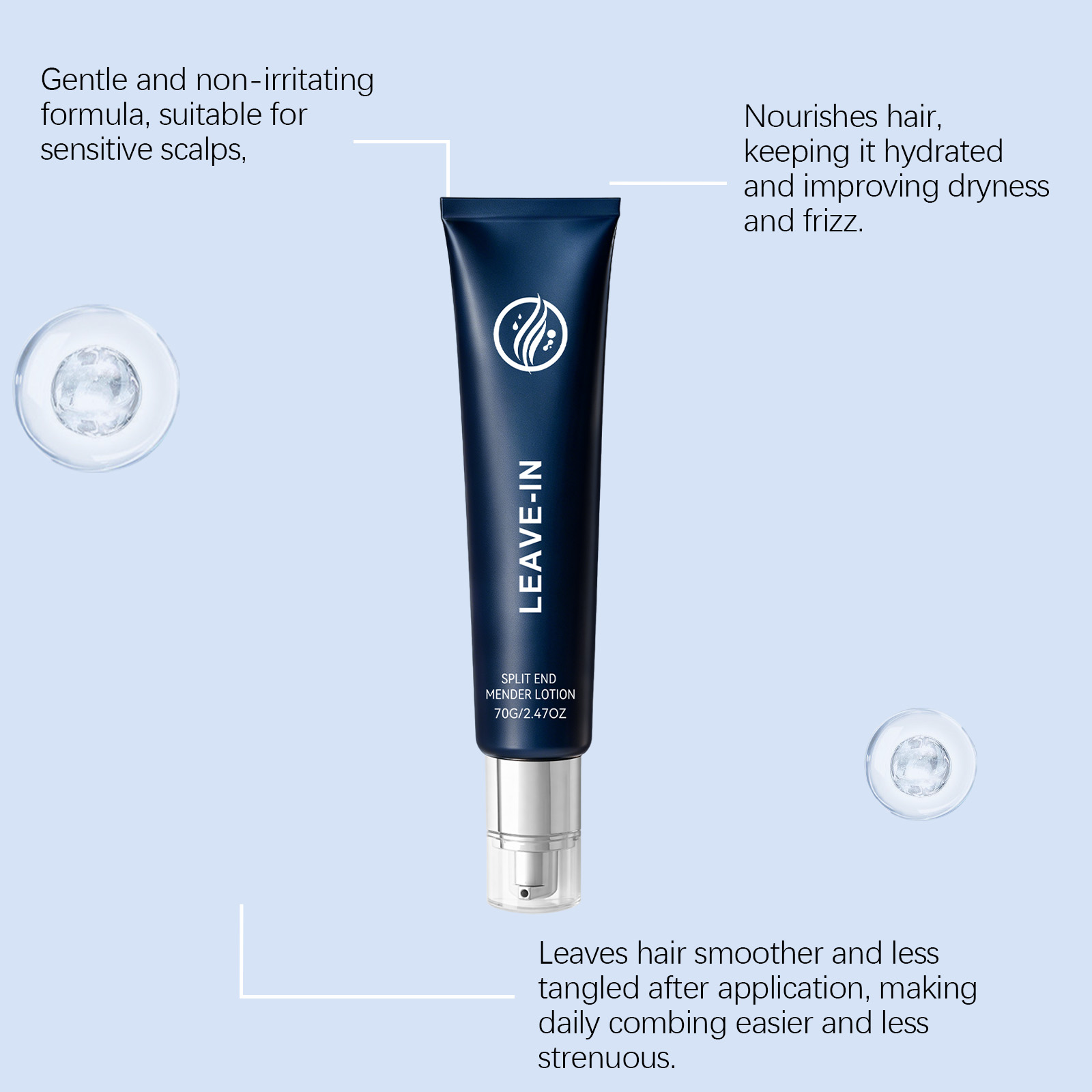 Hair Care Essence Lotion Daily Nourish Mild Maintain Hair Roots Scalp Soft Beautiful Tresses