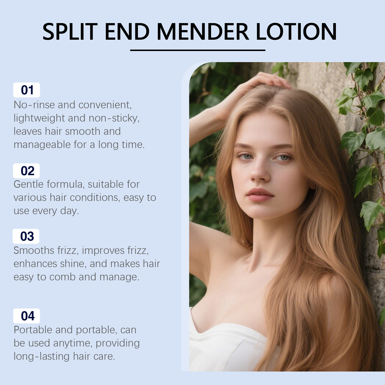Hair Care Essence Lotion Daily Nourish Mild Maintain Hair Roots Scalp Soft Beautiful Tresses
