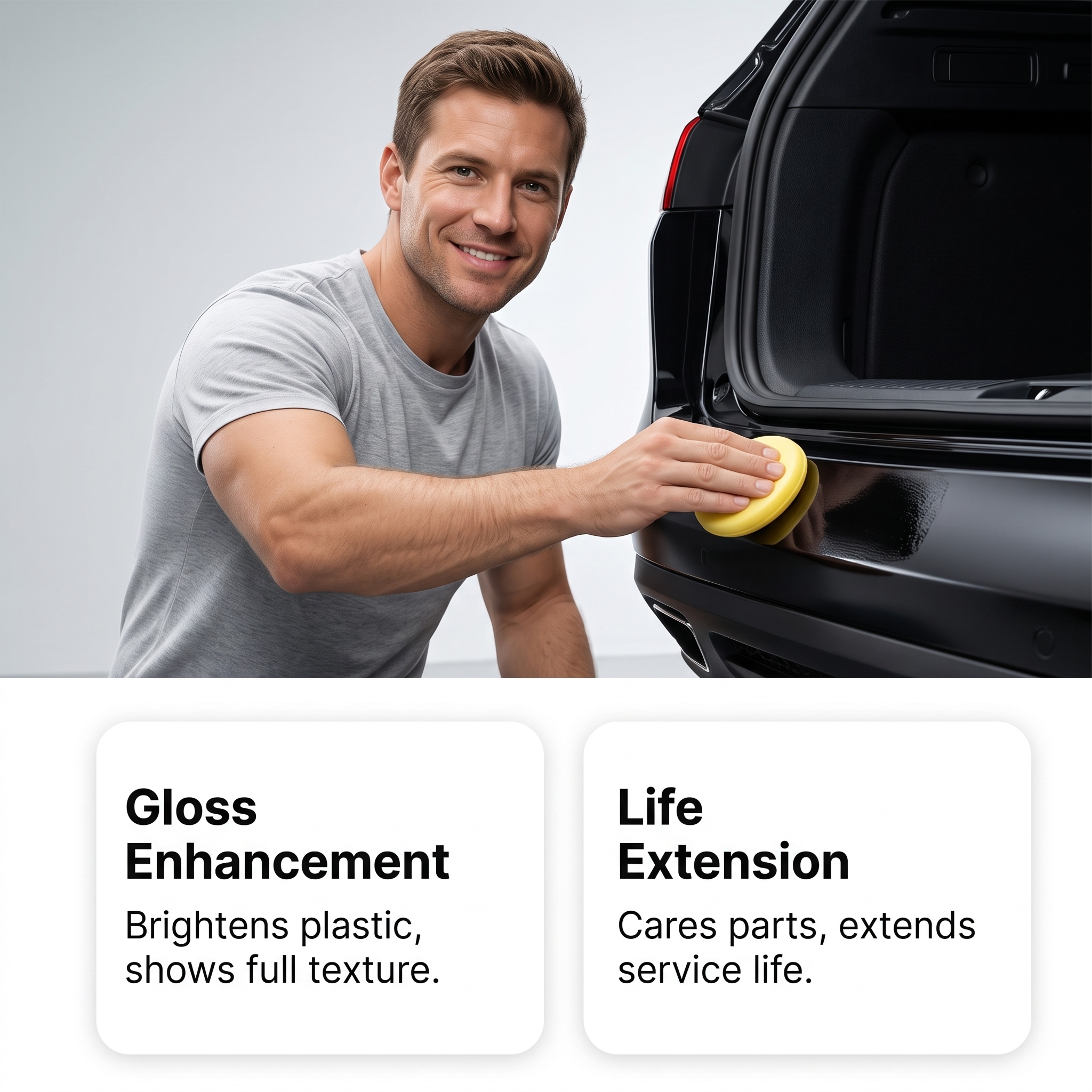 Plastic Renovation Paste Auto Gloss Renew Maintenance Interior Exterior All Plastic Parts Daily Cleaning Care