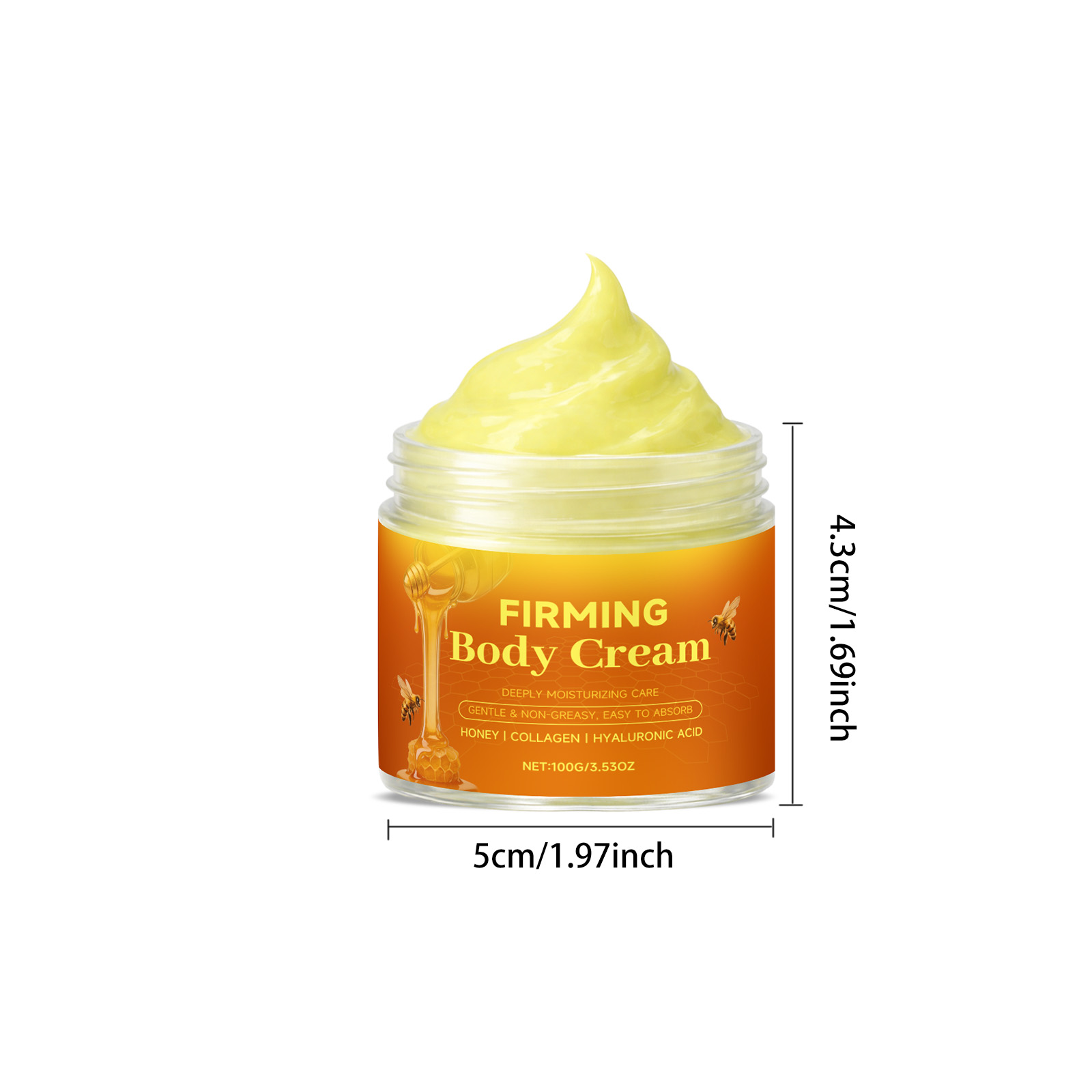 Honey Cream Mild Moisturizing Skin Facial Hydrating Refreshing Soft Smooth Glossy Nourishing Smearing Cream