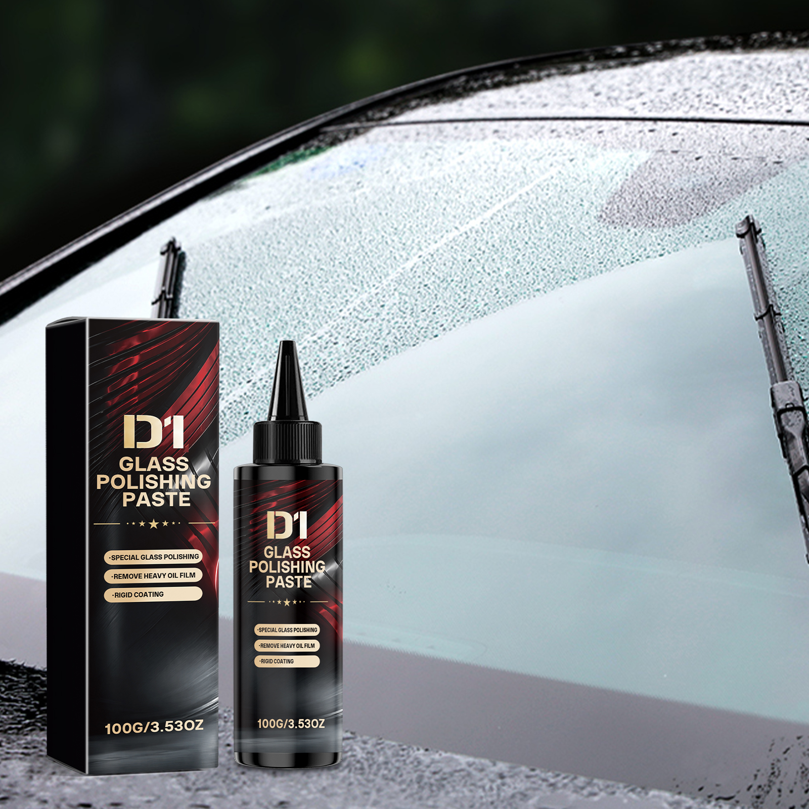 Auto Glass Polishing Liquid Cleaning Window Stains Renovating Brightening Maintenance Clear Vision Care Liquid