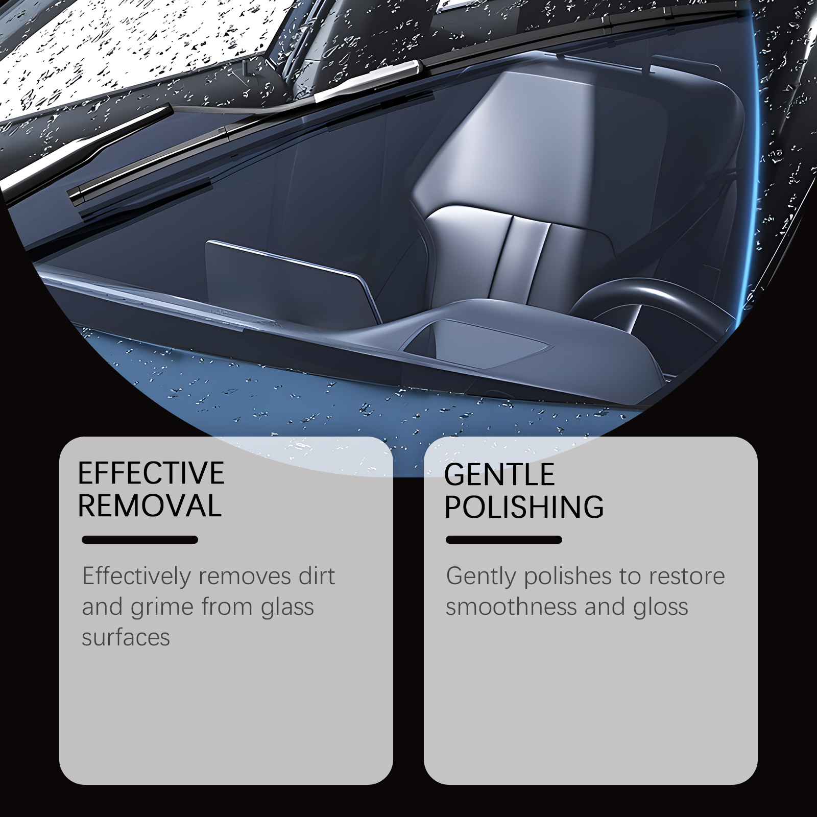 Auto Glass Polishing Liquid Cleaning Window Stains Renovating Brightening Maintenance Clear Vision Care Liquid