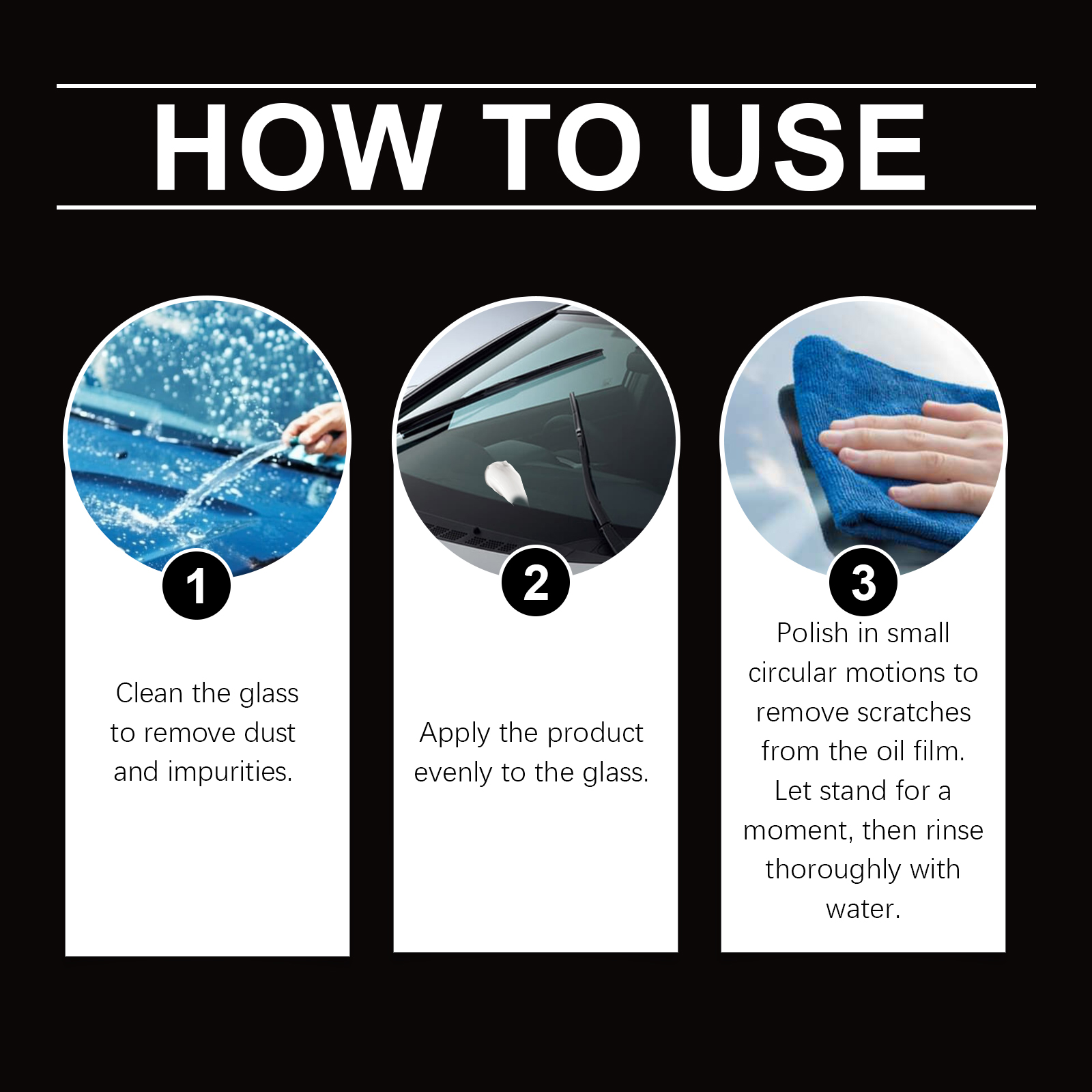 Auto Glass Polishing Liquid Cleaning Window Stains Renovating Brightening Maintenance Clear Vision Care Liquid