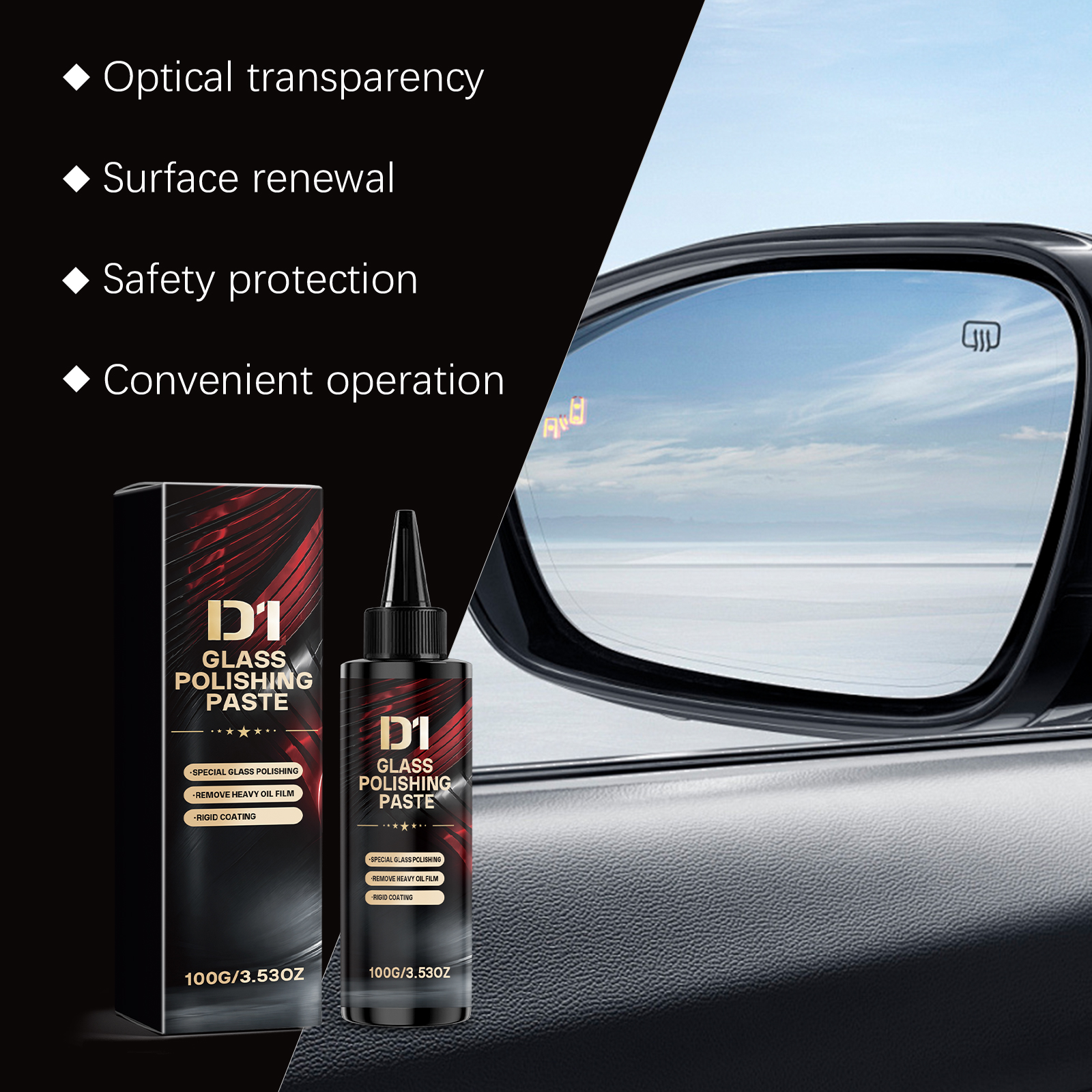Auto Glass Polishing Liquid Cleaning Window Stains Renovating Brightening Maintenance Clear Vision Care Liquid