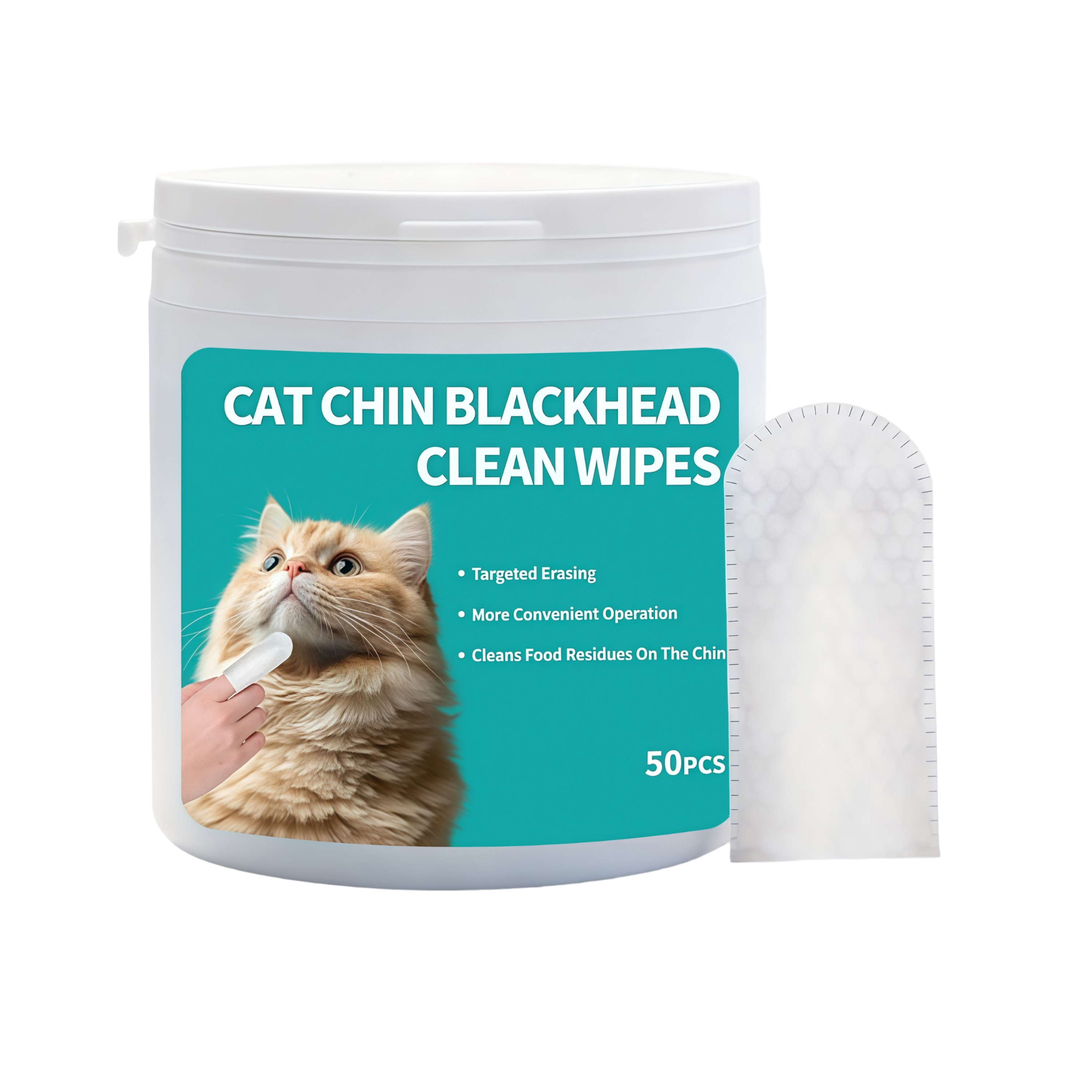Cat Cleaning Chin Finger Wipes Mild Purify Pet Hair Neat Comfort Fresh
