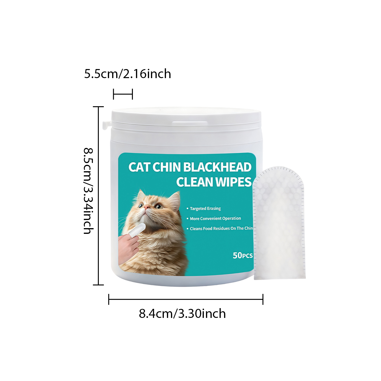 Cat Cleaning Chin Finger Wipes Mild Purify Pet Hair Neat Comfort Fresh