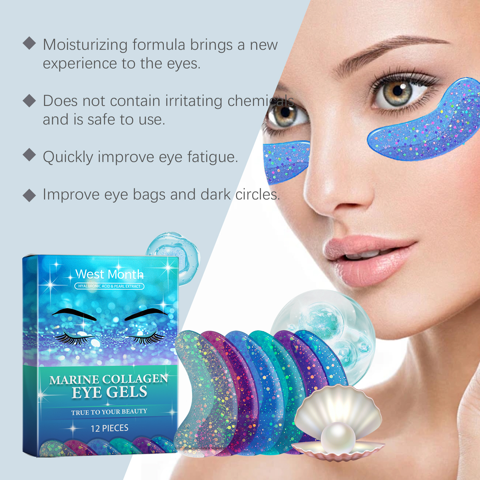 Anti Wrinkle Moisturizing Hydrating Eye Mask Gentle Nourish Fade Eye Lines Elastic Skin Mask