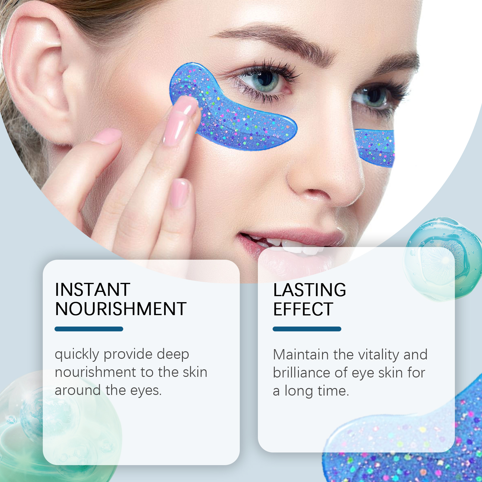Anti Wrinkle Moisturizing Hydrating Eye Mask Gentle Nourish Fade Eye Lines Elastic Skin Mask