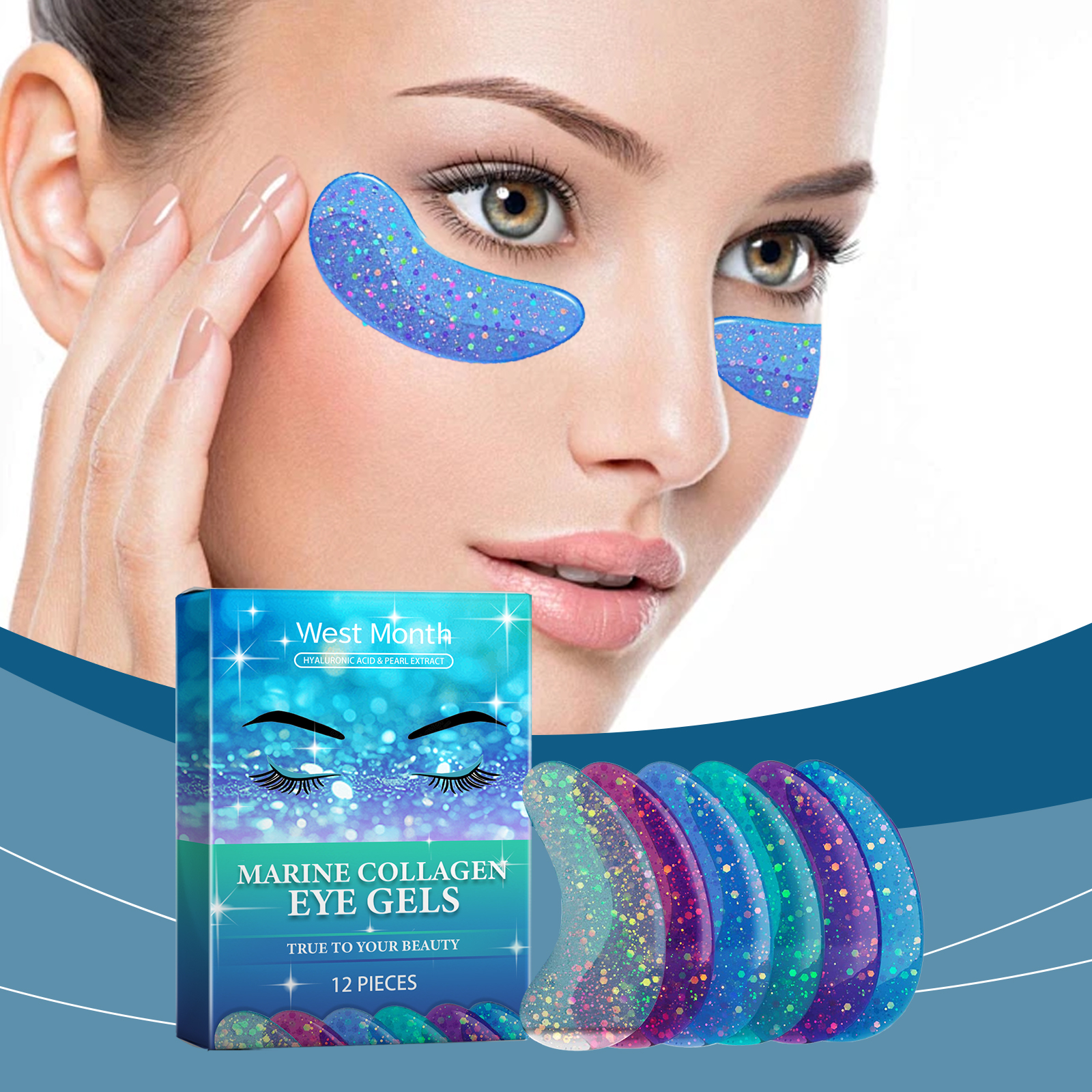 Anti Wrinkle Moisturizing Hydrating Eye Mask Gentle Nourish Fade Eye Lines Elastic Skin Mask