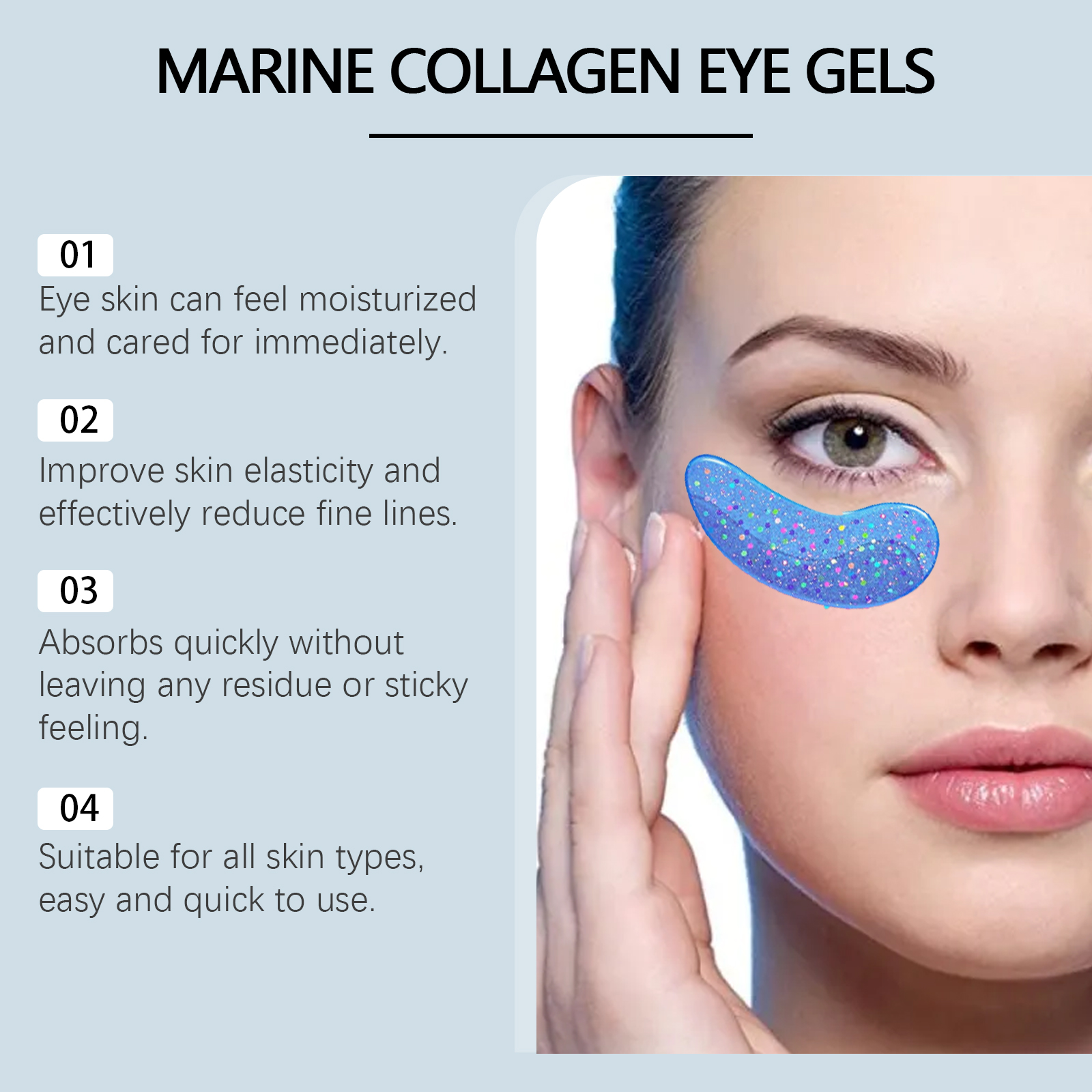 Anti Wrinkle Moisturizing Hydrating Eye Mask Gentle Nourish Fade Eye Lines Elastic Skin Mask