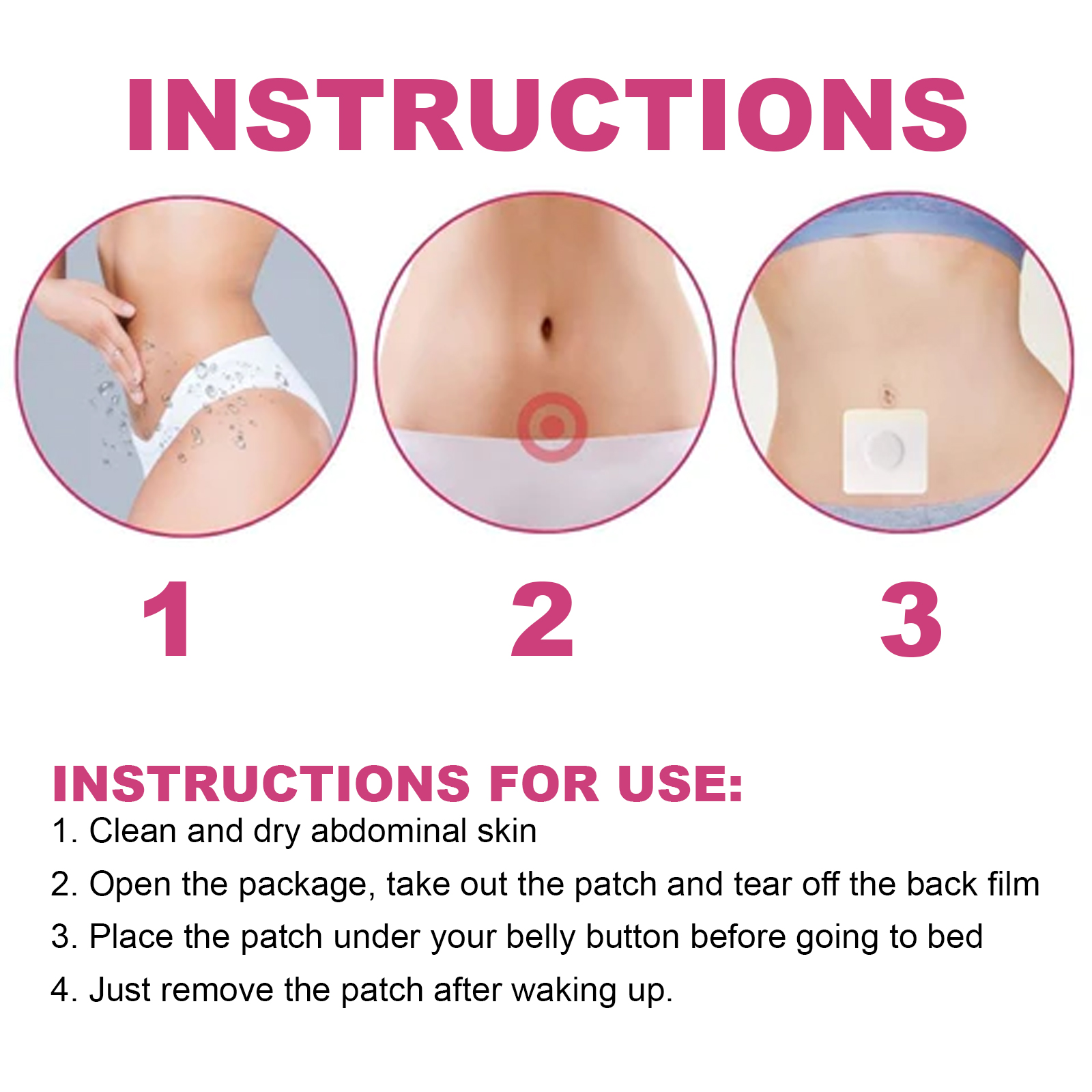 Bladder Control Support Patches Women's Incontinence Care Herbal Body Plasters