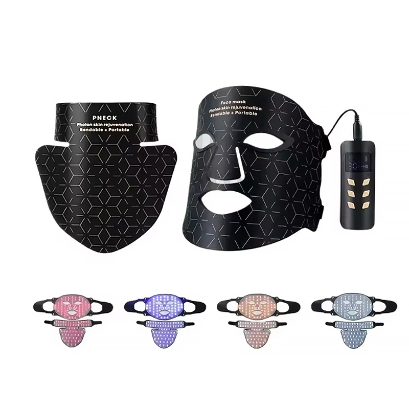 (Only Light Therapy Face Mask) Light Therapy Face Masks Red Light Face Mask 850Nm Near Infrared Therapy Light Therapy Skin Mask Led Therapy Mask 4 Color At-Home LED Red Light Therapy Mask