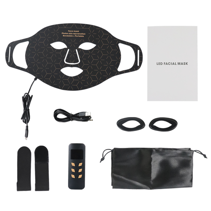 (Only Light Therapy Face Mask) Light Therapy Face Masks Red Light Face Mask 850Nm Near Infrared Therapy Light Therapy Skin Mask Led Therapy Mask 4 Color At-Home LED Red Light Therapy Mask