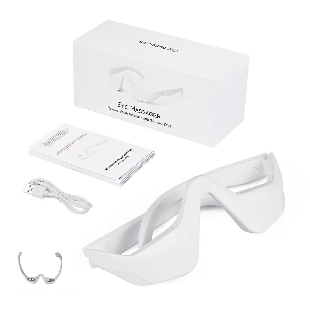 Eye Massager 3D Eyes Relax Massager Fatigue Relief Lighten Dark Circles Beauty Eye Care Microcurrent Eye Massager Red Light Eye Care Device Eye Massager Home