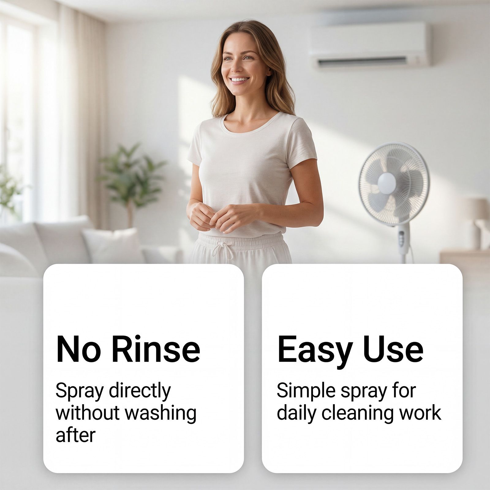 Fan And Air Conditioner Cleaner Spray For Dust And Dirt Removal Home Cleaning