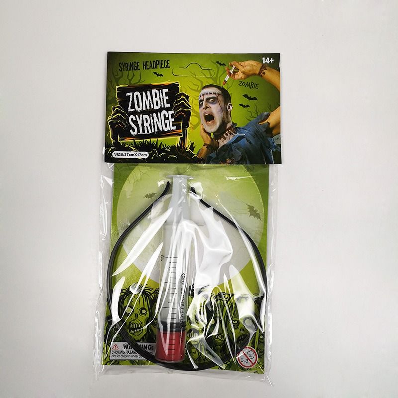 (knife) Halloween Headband With Fake Knife Through Head Horror Party Zombie Cosplay Prop