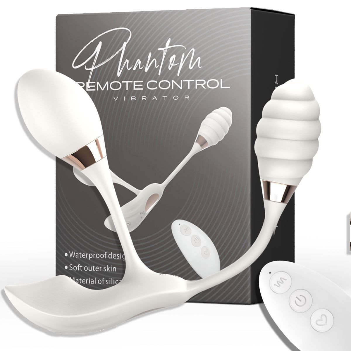 (White Remote~Controlled) Wearable Vibrating Egg  Massagers Adult Sex Toy Female Masturbator Bullet Wand APP Remote Control Couples Intimacy Long-Distance Relationship