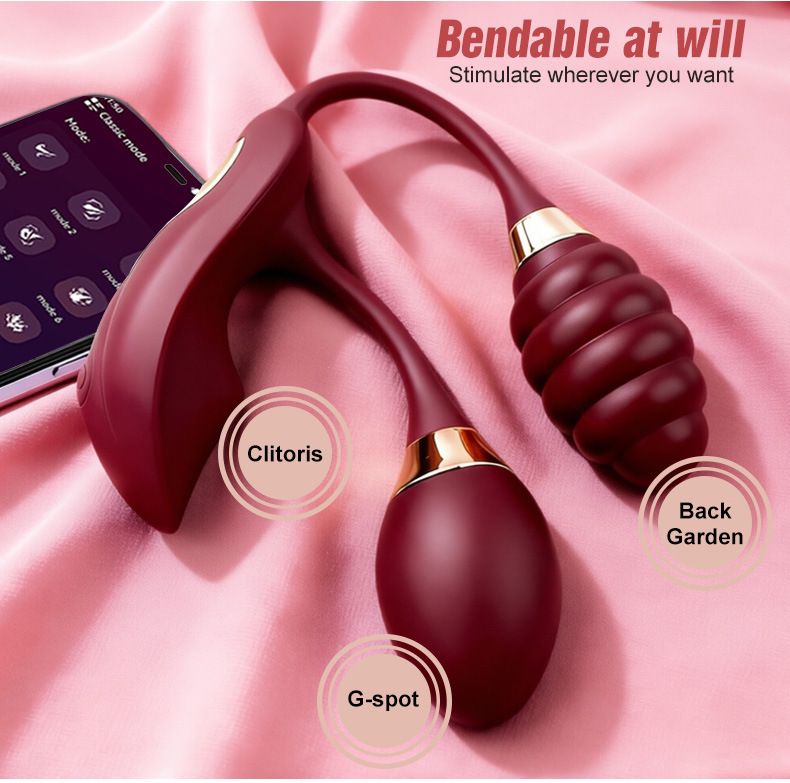 (White Remote~Controlled) Wearable Vibrating Egg  Massagers Adult Sex Toy Female Masturbator Bullet Wand APP Remote Control Couples Intimacy Long-Distance Relationship