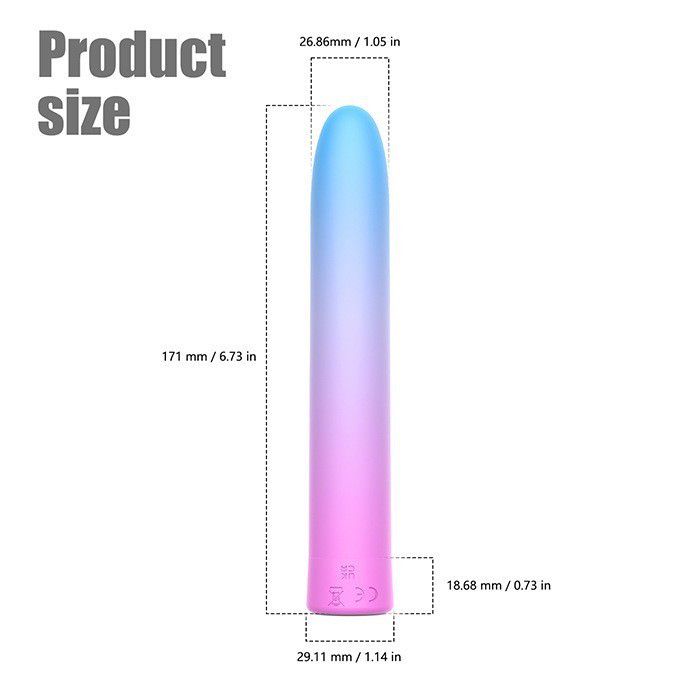 Sex Toys Bullet Vibrating Egg Discreet Adult Toy For Women 7-Inch Wand Dildo Vibrator Female Massager Gradient Colour