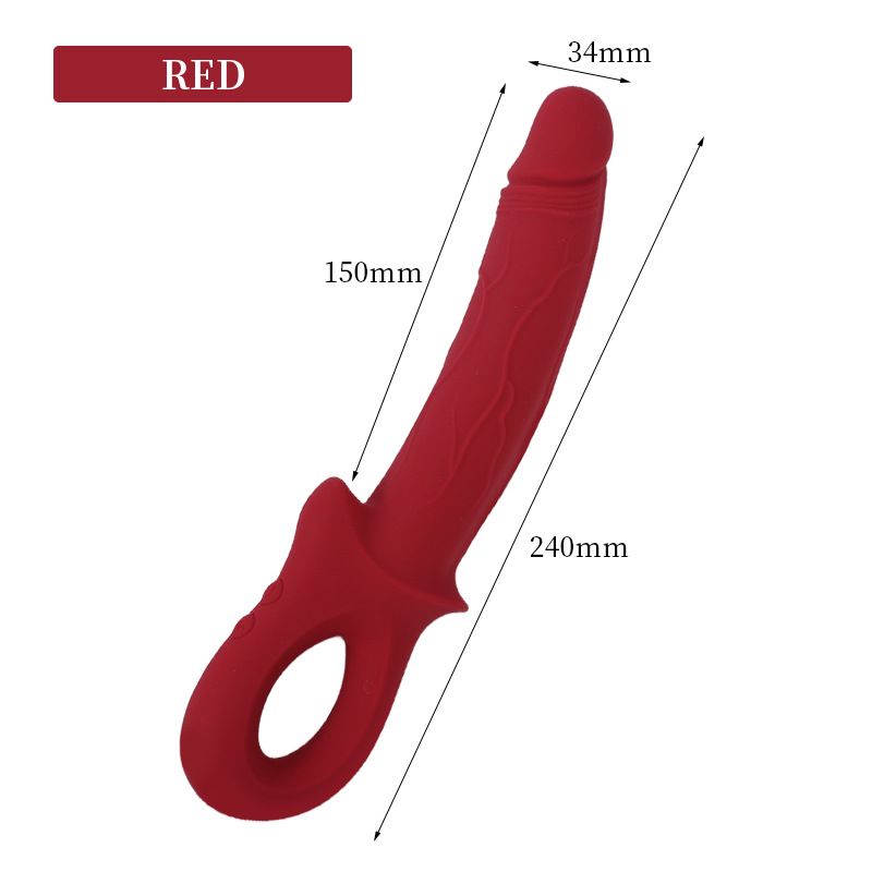 Realistic Dildo Female Masturbator Multi Frequency Vibrating AV Wand Internal Vibration External Teasing Women Massage Wand Adult Sex Toy
