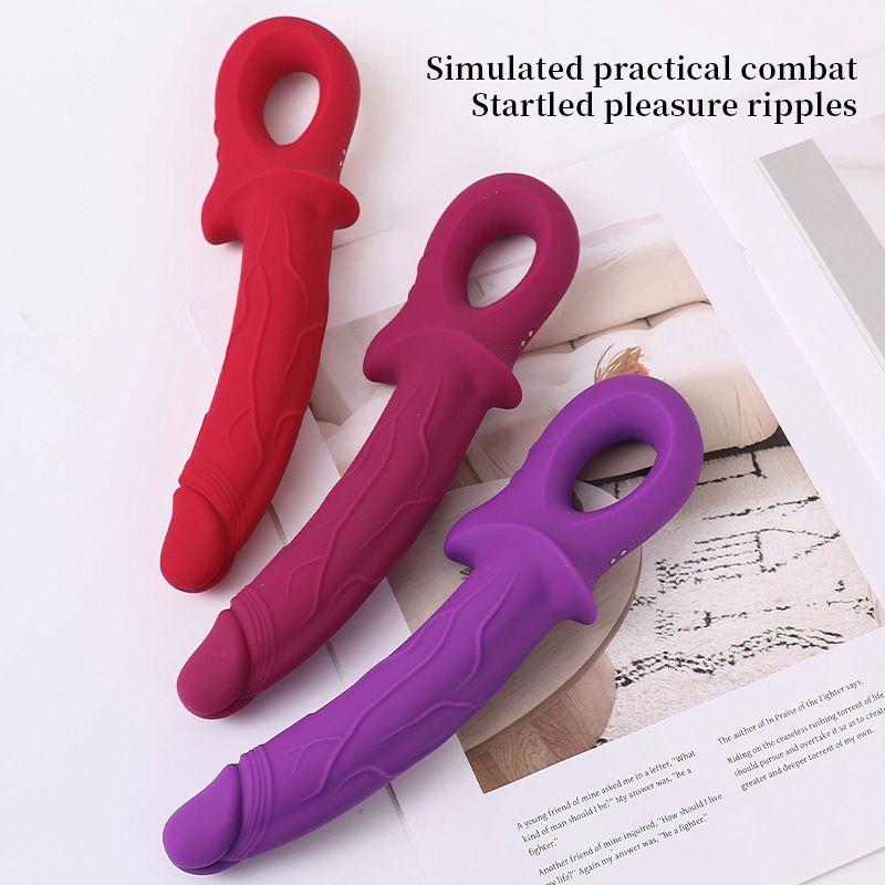 Realistic Dildo Female Masturbator Multi Frequency Vibrating AV Wand Internal Vibration External Teasing Women Massage Wand Adult Sex Toy