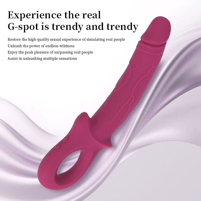 Realistic Dildo Female Masturbator Multi Frequency Vibrating AV Wand Internal Vibration External Teasing Women Massage Wand Adult Sex Toy