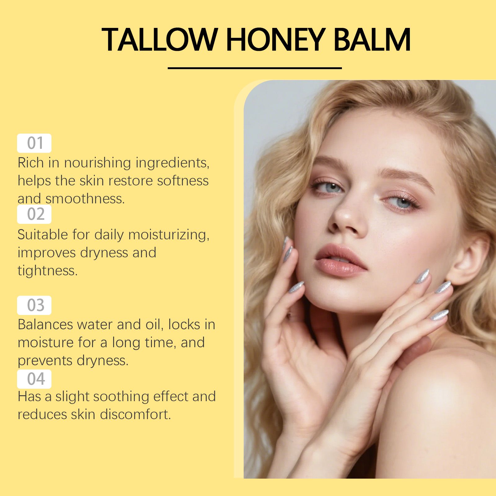 Tallow Moisturizing Nourishing Cream Lightweight For Face And Body Daily Skin Care