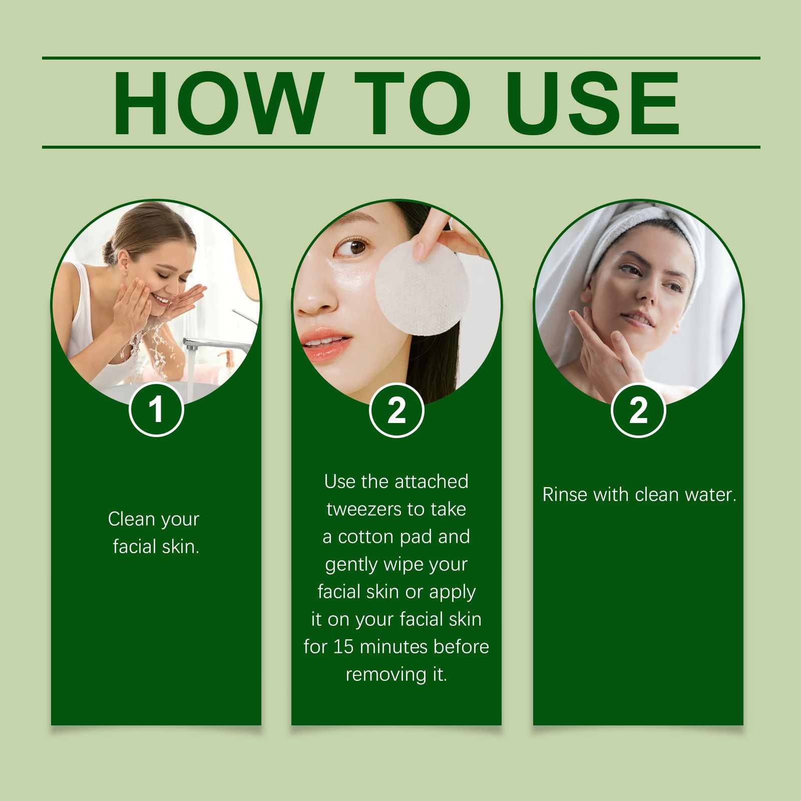Centella Moisturizing Cotton Pads With Tweezers For Hydrating And Daily Facial Care
