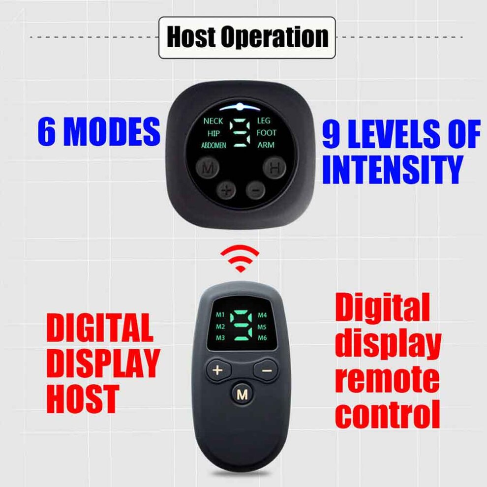 EMS Foot Massager Pad Blood Circulation Muscle Relief Pain Set