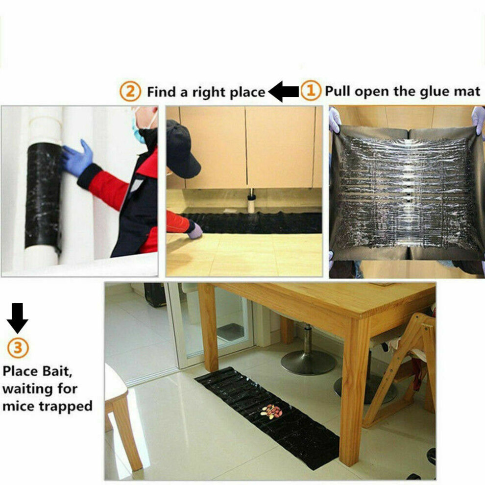 (10) 1.2M Mice Mouse Traps Board Pad Super Sticky Rat Rodent Snake Bug Safe Household