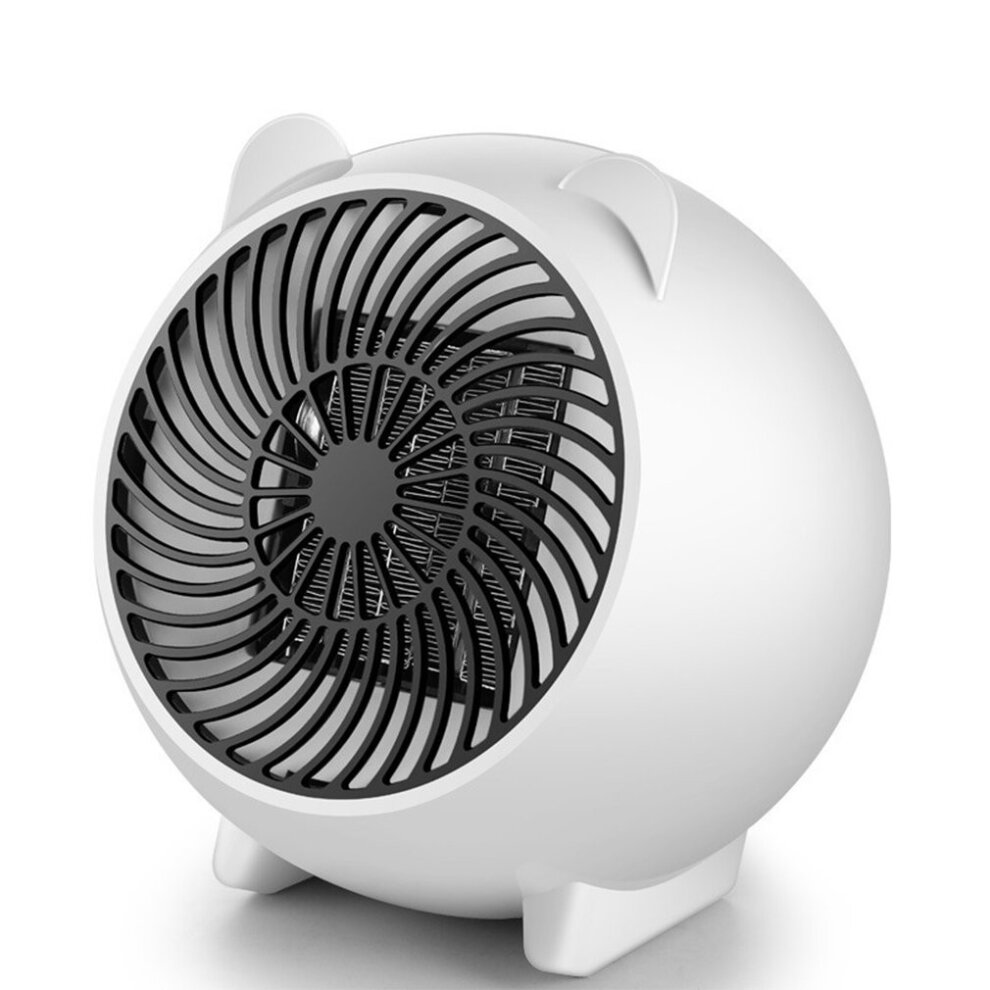 Fan Heater with Overheat Protection Instant Electric Fan Heater Mini Portable Space Heater for Indoor Home Living Room Bedroom Office Desktop Fast Heating Warm Air Fan Gifts for Parent and Kids White