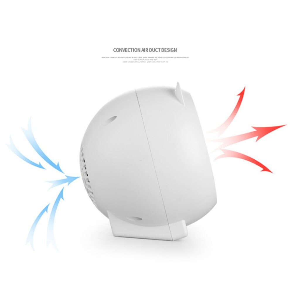 Fan Heater with Overheat Protection Instant Electric Fan Heater Mini Portable Space Heater for Indoor Home Living Room Bedroom Office Desktop Fast Heating Warm Air Fan Gifts for Parent and Kids White