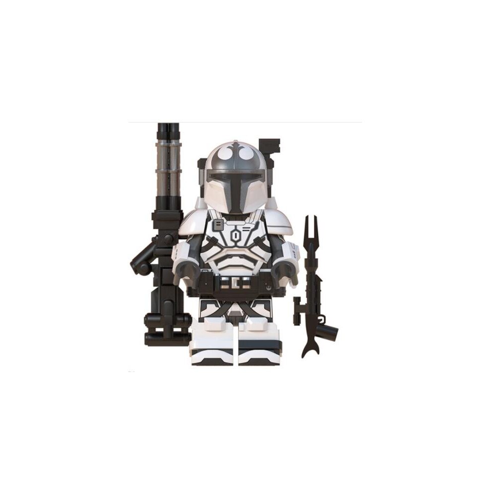 Star Wars Minifigures Mandalorian Building Blocks with Weapons Set Compatible Lego Clone Trooper Action Figure Palyset Mini Battle Figure Toys for Fans Collection and Room Decoration Best Gift for Kids