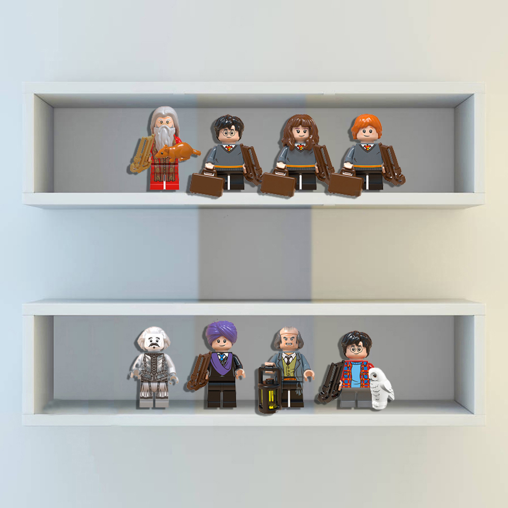 Harry Potter Minifigures Ron Hermione Building Kit 8Pcs Wizarding World Building Toy Set Fit Lego Collectables Mini Block Toys as DIY Advent Calendar Accessories Kids Toys Gifts