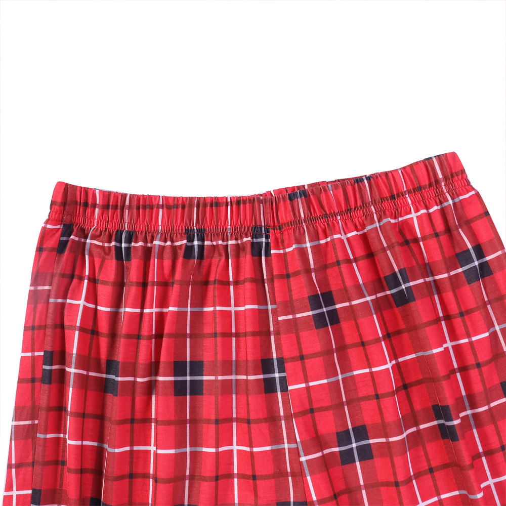 (KIDS 2Y) New Year Christmas Plaid Print Family Matching Pajamas 2023 Parent-child Matching Pajamas Set Christmas Family Outfits Plaid Printed Long Sleeve Shirt+Pants Sleepwear Soft Pyjamas