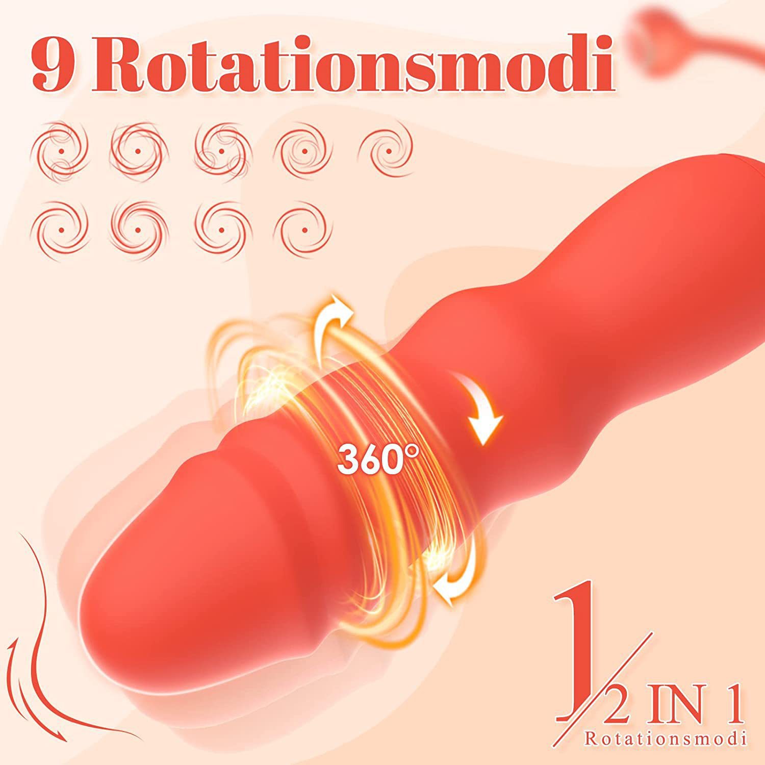 (Purple) G Spot Vibrator for Women Adult Sex Toys for Couple Clitoralal Stimulator Dildo Anal Bullet agina Massager with 10 Vibrating Thrusting Mode