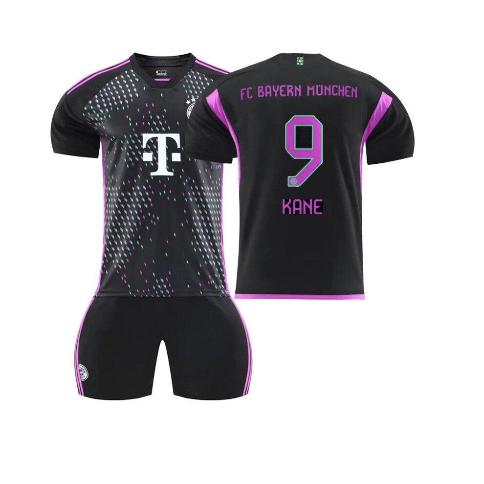 (2~3 Years) Football Kit 2324 Bayern Away Shirt No. 9 Kane Jersey Set