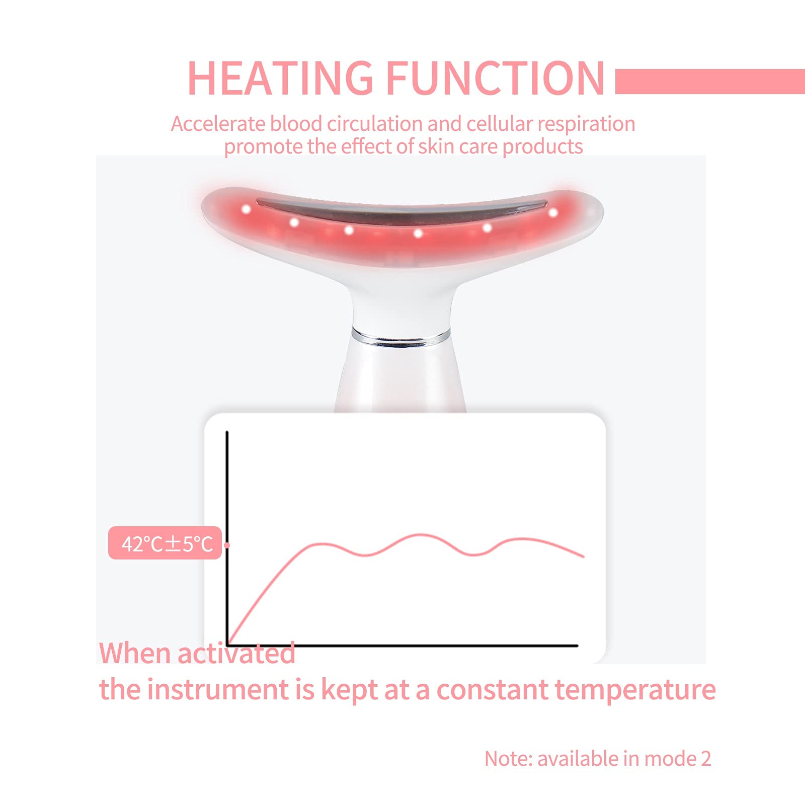 Face Neck Massager EMS Microcurrent Face Lift Device Skin Tightening Machine Neck Wrinkle Remove Anti-Aging Led Photon Therapy Red Light Therapy