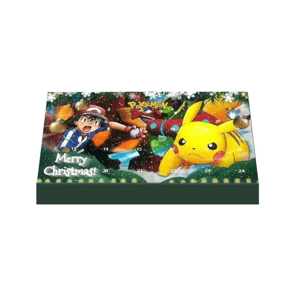 Pokemon Figure Christmas Advent Calendar Xmas 24 Days Countdown Gifts Kawaii Pikachu Charizard Metwo Figure Random Model Toy