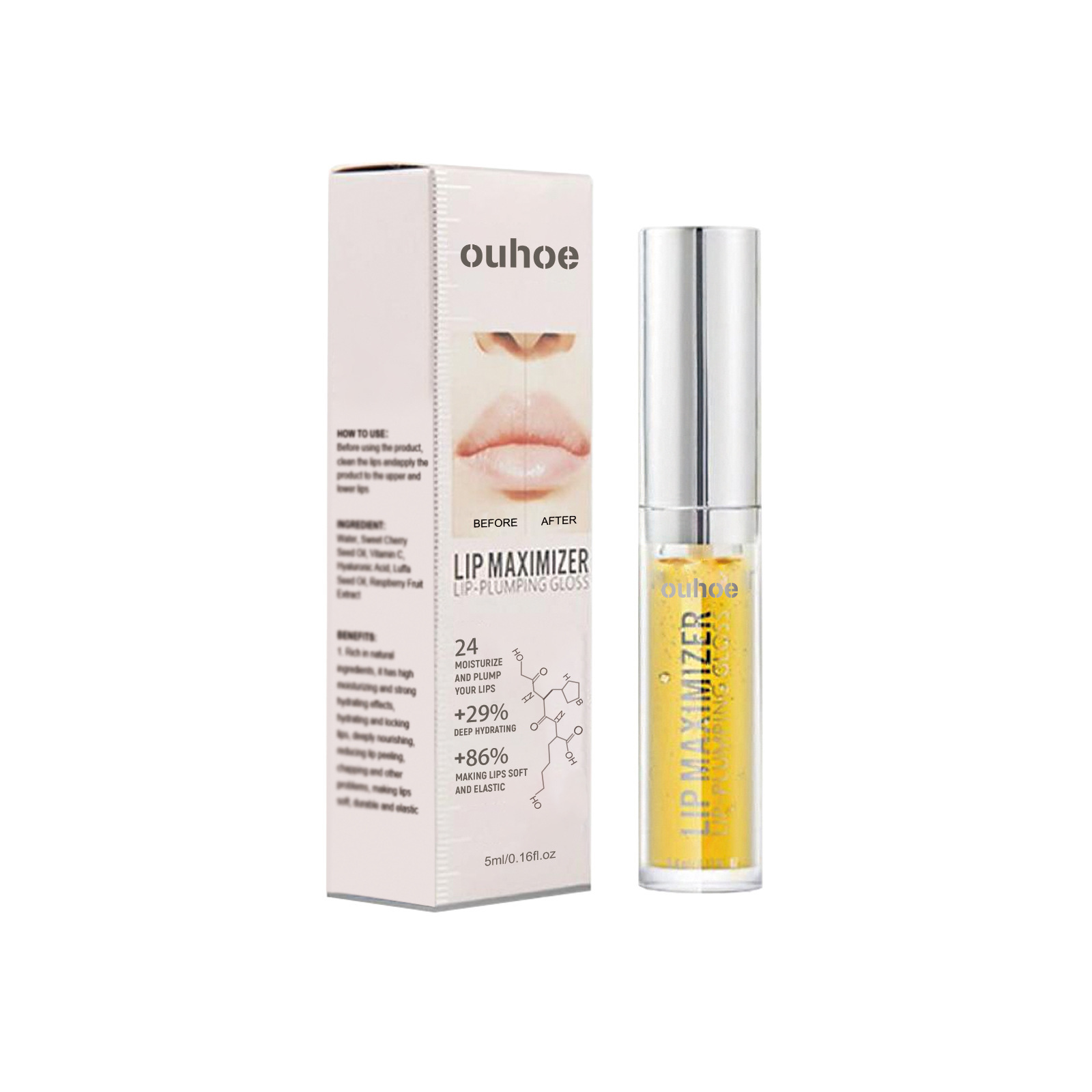 Lips Plumping Serum Gloss Lips Maximizer Transparent Lips Plumper Serum Enhancer Nourishes Moisture Retention Lip Care Makeup Beauty Health 5ml