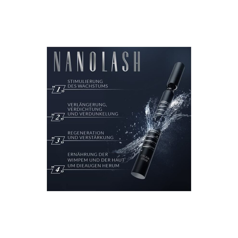 Nanolash Eyelash Serum 3ml Conditioner for Eyelash Eyelash Booster for Long Dense and Beautiful Eyelashes