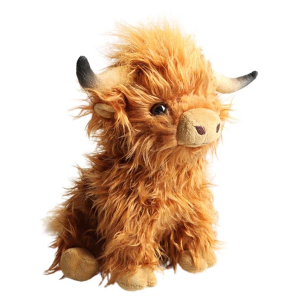 Highland Cow Brown Plush Toy Plush Cute Cuddly Toys Kids Soft Toy Gift for Kids