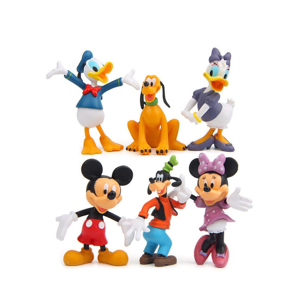 Disney Movie Character Mickey Mouse Figure Set Toy Kid Gift 6pcs