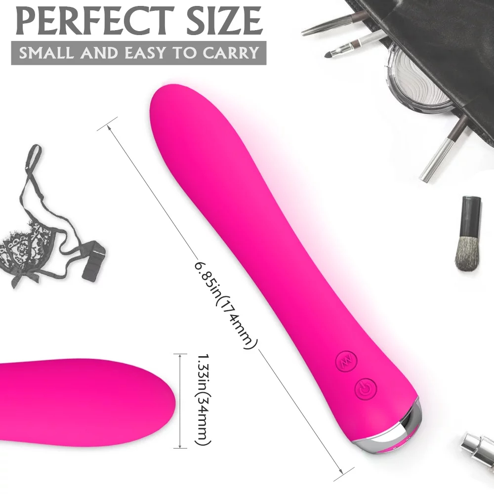 (Pink) Adlut Sex Toy Vibrators for Woman Silicone Waterproof Wand Massager Ergonomic Design Sex Toy Multi Vibrating Modes Rabbit Vibrator G-spot Stimulator